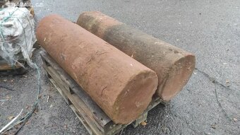 Staré kamenné sloupy, pískovcové sloupy, 4x pilíře - 2