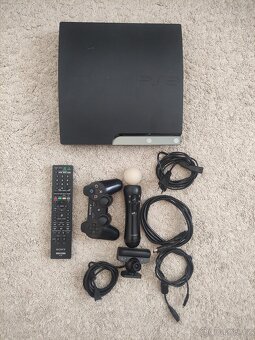 PlayStation 3 SLIM + příslušenství + 11 her (včetně GTA V) - 2