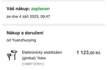 Elektronický stabilizátor na mobil - 2