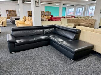 Sedací souprava rohová - kůže - 2