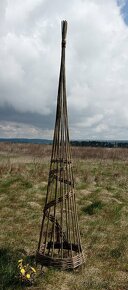 Proutěný dekorační kužel - 2