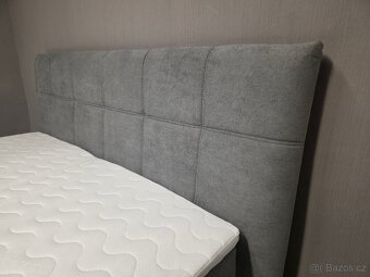 Nová šedá boxspring postel CLASIK 180x200 cm - 2