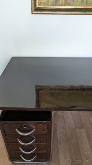 PRODÁNO Funkcionalismus chromovaný psací stůl - 2