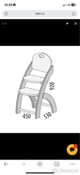 detská rostoucí židle - dřevěná - asmrk - 2