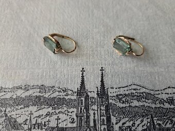 Zlaté náušnice z 1. republiky - 2