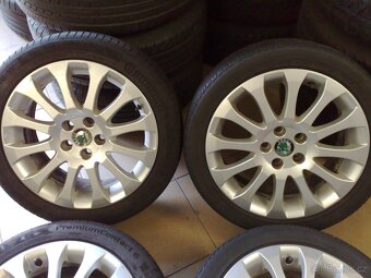 alu kola skoda 5x100 r16 original škoda 205/45r16 - 2