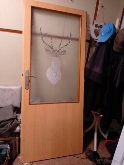 Dveře interiérové se sklem 80 L 3x - 2