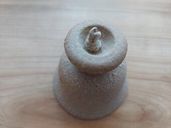 Nový keramický zvonek zvoneček - ručně točený originál SLEVA - 2