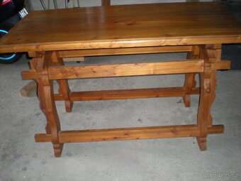 stůl,borovice, masiv - 2