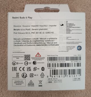 nové Xiaomi Redmi Buds 6 Play bílé - 2