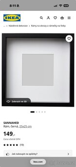 Rámečky 25x25 z IKEA - 2