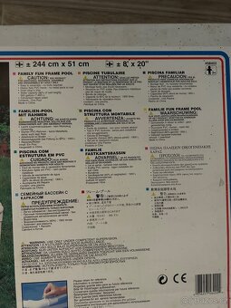 Dětský bazén rámový 244x51cm - 2