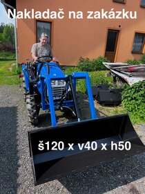 Nakladač pro malotraktor (na zakázku podle typu traktoru) - 2