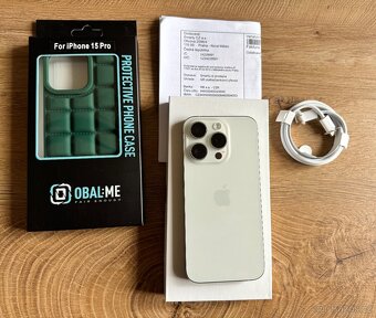 Apple iPhone 15 PRO 256 gb silver, ZÁRUKA - 2