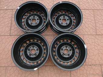 Plechové disky kola originál VW Škoda 5x112 6Jx15 ET43 - 2