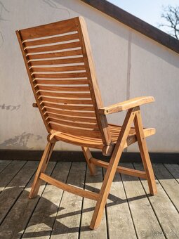 ZAHRADNÍ POLOHOVACÍ KŘESLA GENTLE, TEAK - 2