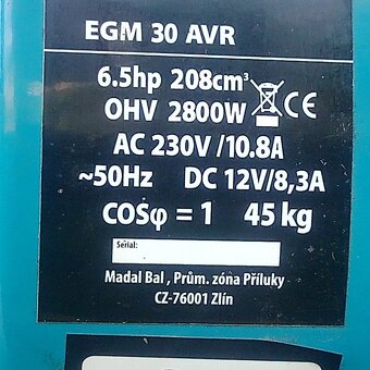 elektrocentrála 220V - 2