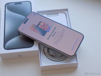 APPLE iPhone 15 Pro MAX 256GB Bílý titan - ZÁRUKA - TOP STAV - 2