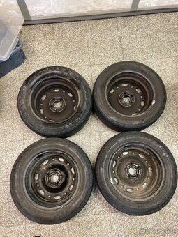 Letní kola 5x100 R14,Fabia Originál Škoda,pneu 70% - 2