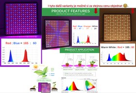 Ultratenký LED Grow Light Full Spectrum Red+Blue. - 2