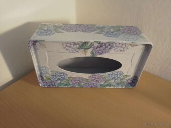 Krabička na kapesníky - Hortenzie - 2