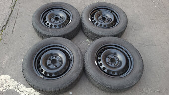 Pěkná zimní kola 15" 5x112 ET43 Octavia 3 + Golf 7 - 2