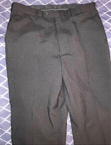 Pánské černé společenské kalhoty zn. Móda Prostějov - 2