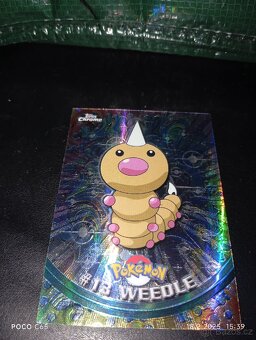 PRODÁM - Pokémon karta Weedle #13 Topps Chrome - 2