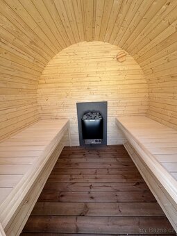 Zahradní sudová sauna 2M premium - 2