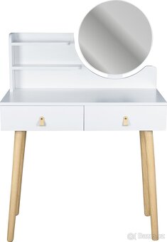 Toaletní stolek se zrcadlem Scandi - 2