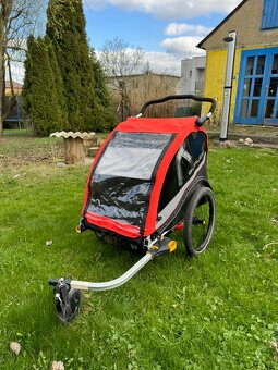 BURLEY Cub X - dvoumístný odpružený dětský vozík s pevným dn - 2