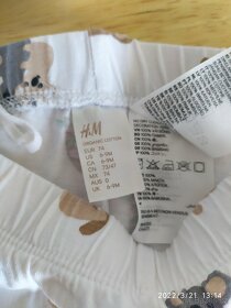 2 x bavlněné pyžamo H&M vel. 74 medvídek - 2