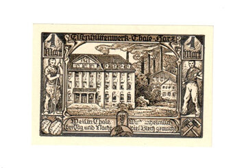Nouzová bankovka 100 Pfennig 1921, Thale am Harz - 2