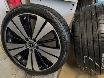 ALU kola Mercedes B 5x112 r18 Originál, pneu 5mm+TPMS - 2