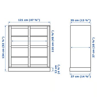 IKEA HAVSTA vitrína se soklem - 2