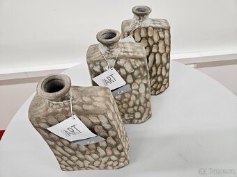SET 3 ks, váza, keramika, výška 30 cm NOVÉ - 2