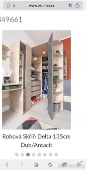 Rohová šatní skříň Delta - 2