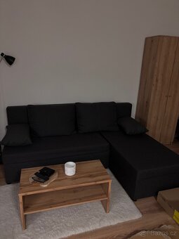 Černo-šedá sedací souprava/gauč - 2