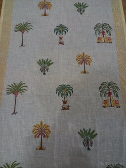 Záclona s tropickým potiskem - 2