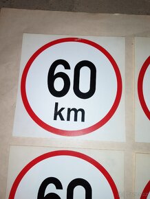 Cedule maximální rychlost 60/70km - 2