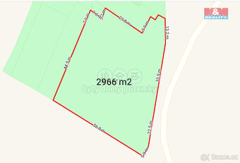 Prodej pozemku k bydlení v Staré Vodě, 2966 m2 - 2