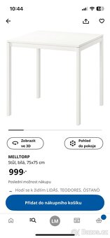 Stůl MELLTROP 75x75 , IKEA - 2