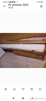 Dvoulůžková postel s matracemi - 2