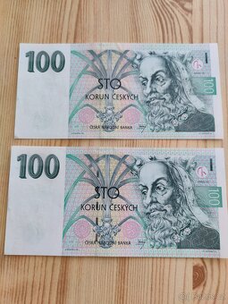 100 Kč série F 26 a F 40 - po 2 ks - 2