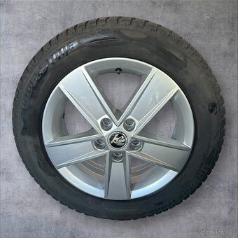 Originální alu kola Škoda 5x112 + zimní 205/55r16 - 2
