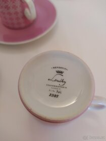 Porcelánové hrnečky s podšálky, design Jaroslav Ježek - 2