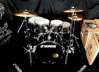 Prodám nové bicí Sonor AQX stage- komplet, zár.2roky  - 2