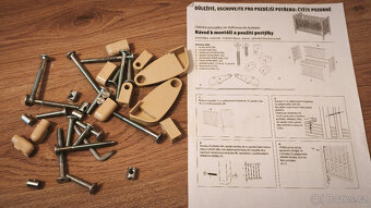 Dětská postýlka MÍŠA buk + matrace Jitka + výbava - 2