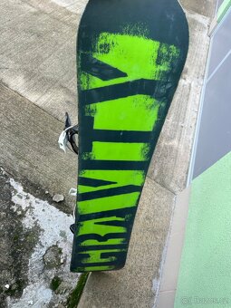 Dětsky Snowboard Gravity 120 cm + vazani flow - 2