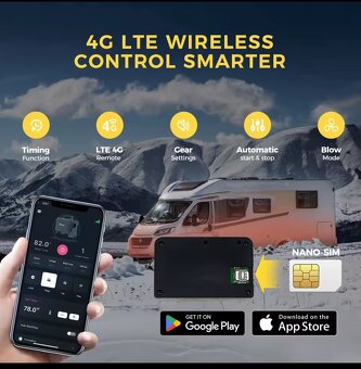 Naftové topení 8kW, 12+24+230V, GSM LTE 4G - 2